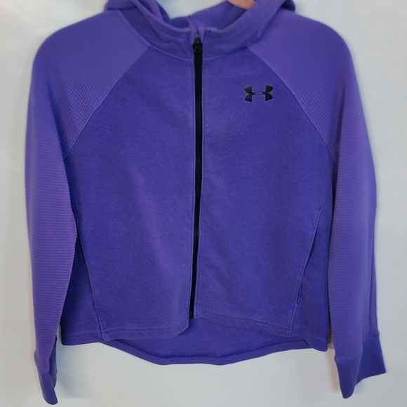 Under Armour Other - Under Armour Girls Youth MediumPurple Full Zip Hoodie